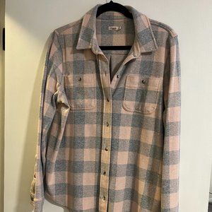 Faherty Buffalo Plaid Legend Sweater Shirt size L